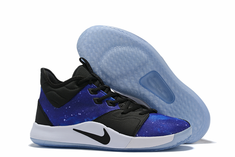 New Nike PG 3 Sky Blue Black White Shoes